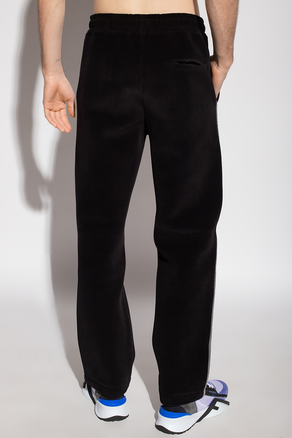 【関税&送料込】Fendi Straight-Leg Pants In Grain De Poudre Pants Silk Black | Fendi
